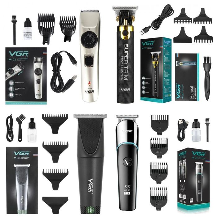 Машинка для стрижки, триммер, электробритва, VGR 031, 082, 291, 925