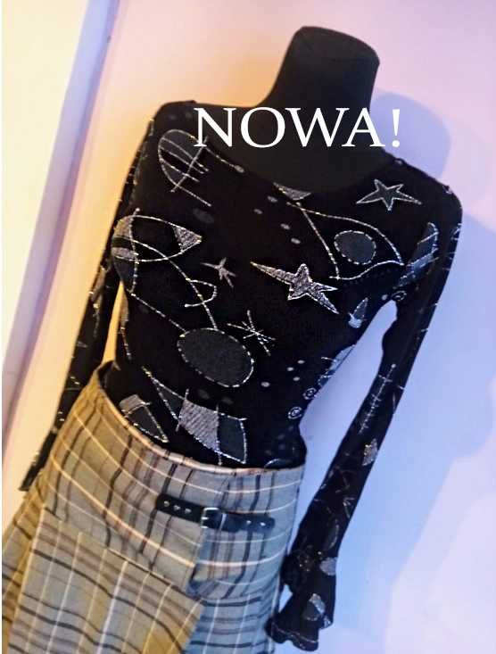 Nowa! Sylwestrowa Bluzka Kandynsky-Awangarda, -25%, r Uniwersalny
