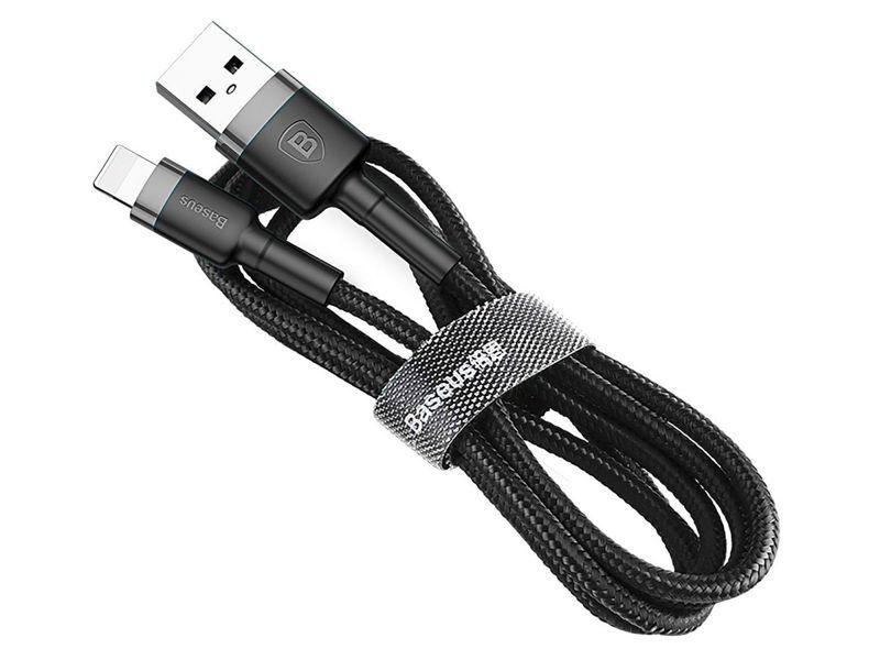 Kabel 2m Baseus Keviar USB Lightning do iPhone iPad iPod 1.5A Czarny