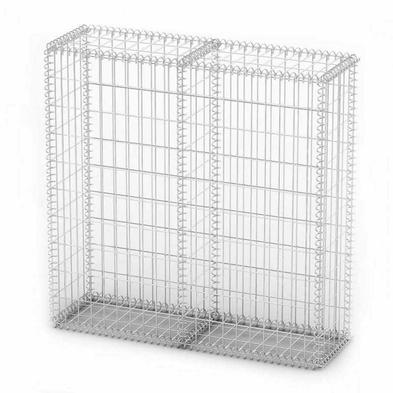 Cesto gabião arame galvanizado 100 x 100 x 30 cm