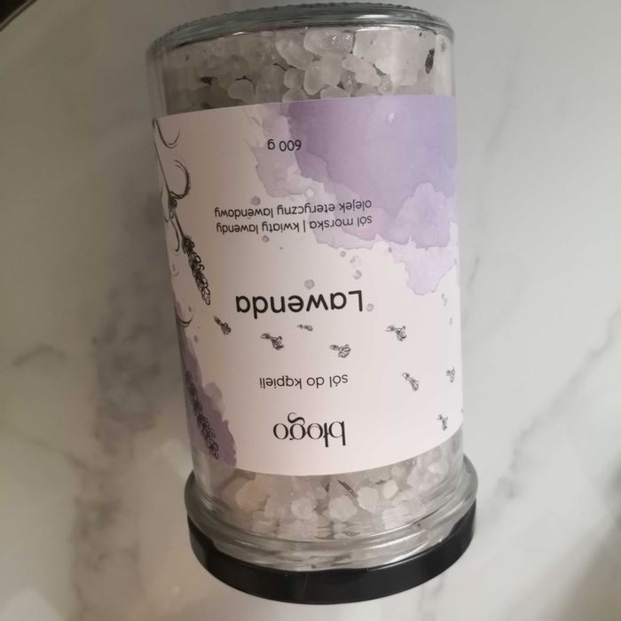 Błogo Lawenda, Sól do kąpieli  Odprężająca  wyciszająca  kojąca.