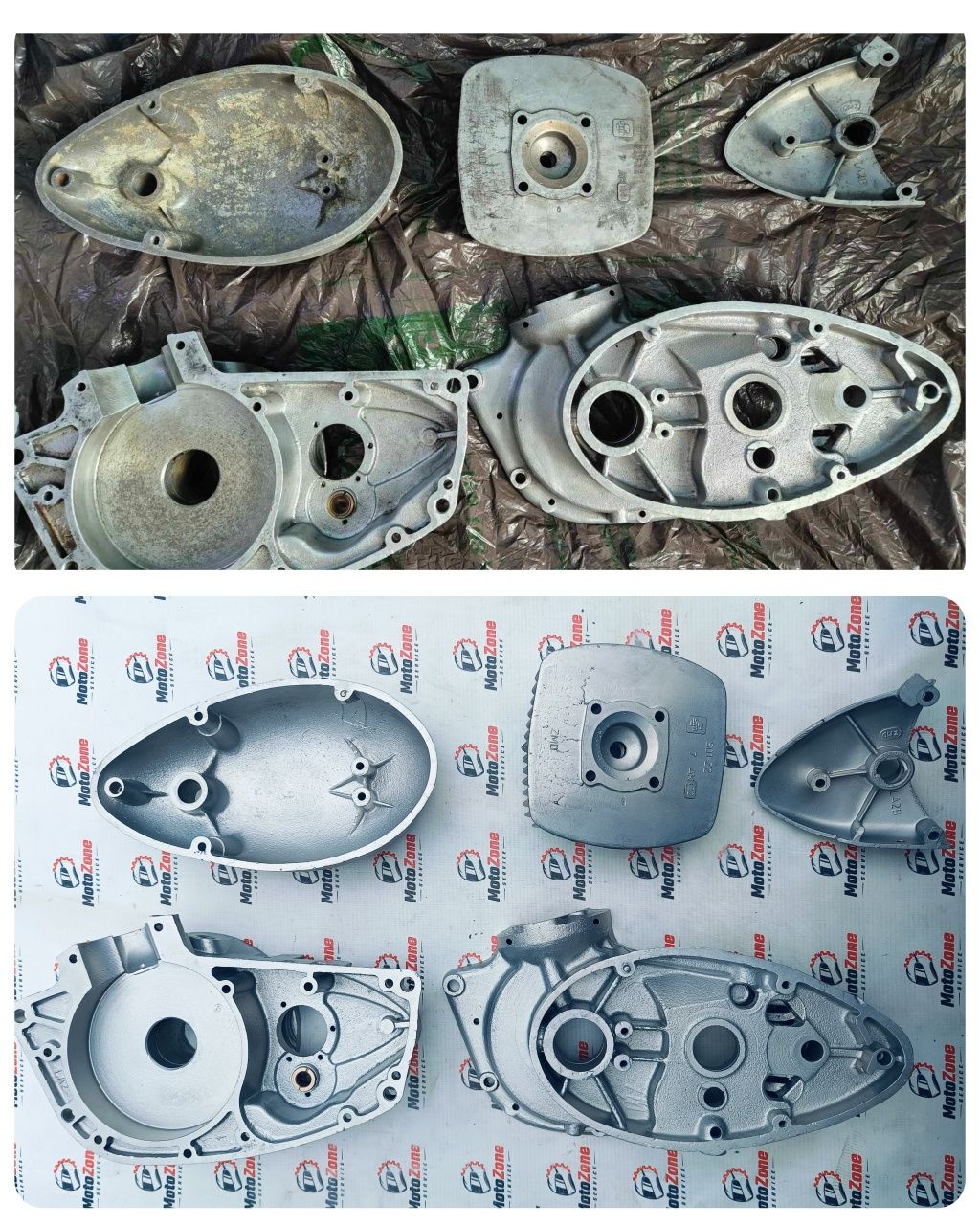 Aquablasting aluminium kartery silnik obręcz koło Simson Jawa MZ Romet