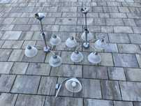 Zestaw lamp sufitowych+klinkiet