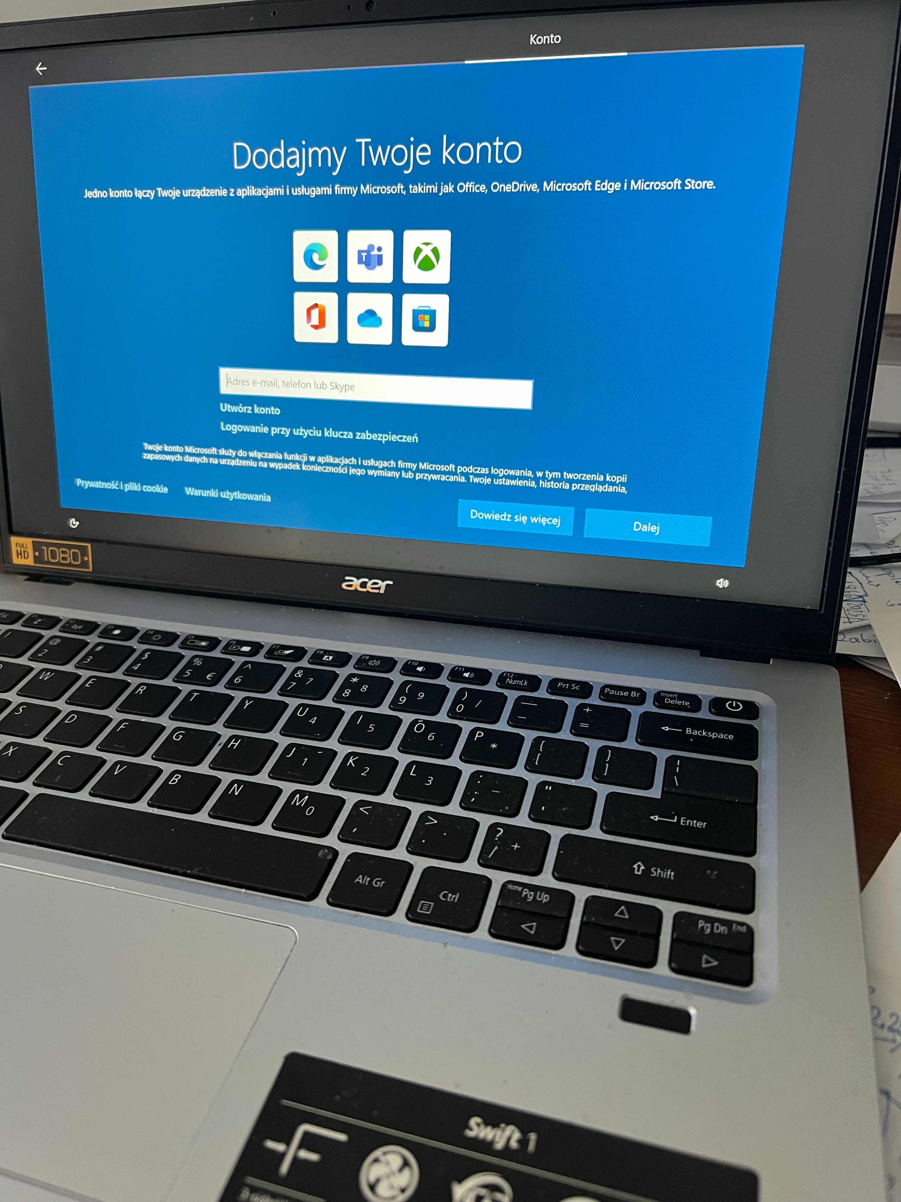 Laptop ACER swift1