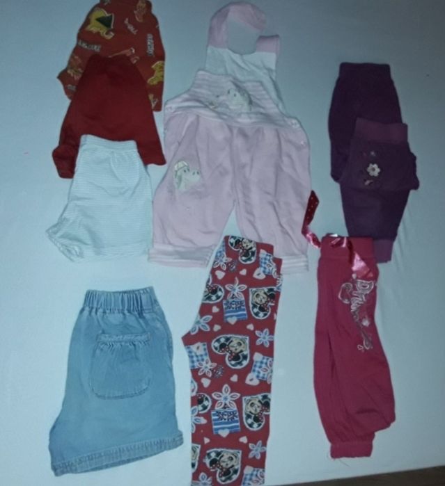 Zestaw ubranek 22 sztuki dla dziewczynki rozm 74 i 80