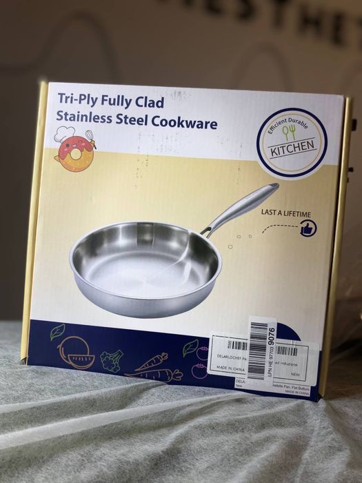 Сковорідка 28 діаметр з нержавіючоі сталі