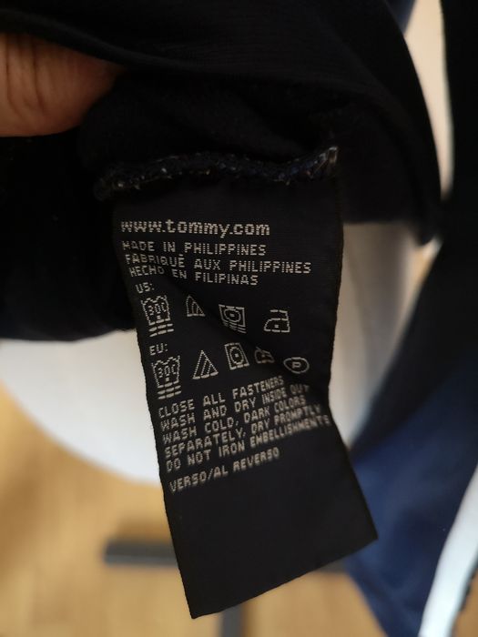 Bluza TOMMY HILFIGER damska 38 40 L lampasy zapinana pilotka bomber