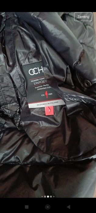 Kurtka płaszcz puchowy Ochnik s