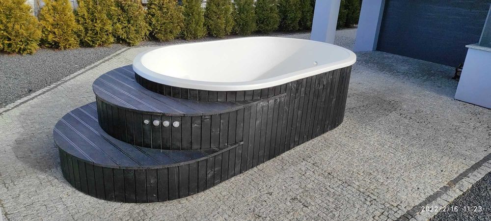 Basen balia jacuzzi całoroczny PIEC pokrywa transport GRATIS transport