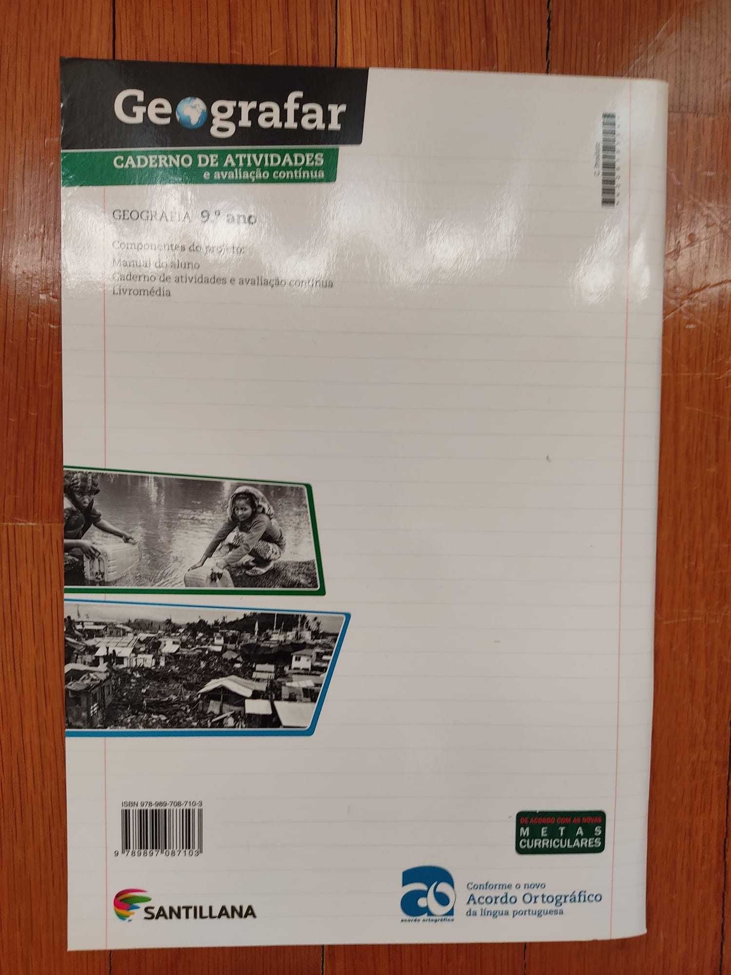 "Geografar" 9º ano Caderno de atividades Ed. Santillana (Novo)