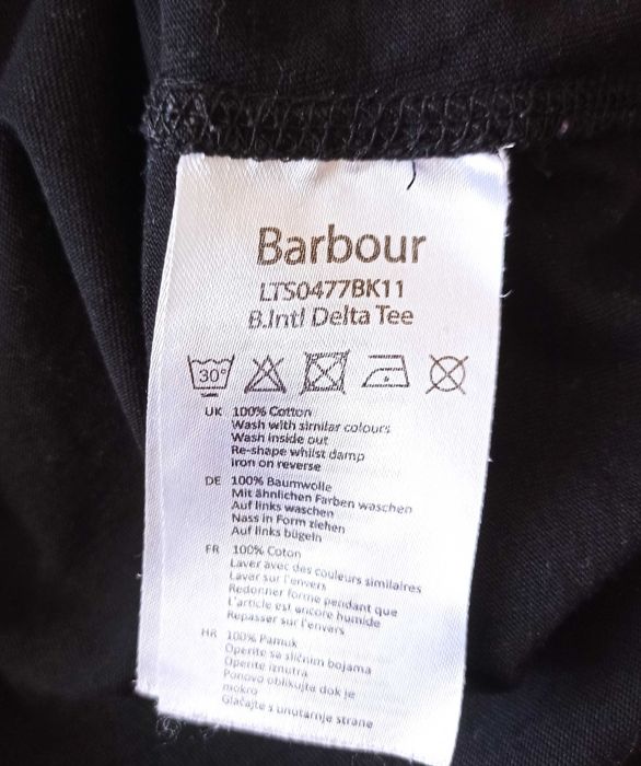 Barbour International czarny t-shirt S