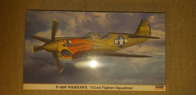Model do sklejania P-40 N Warhawk hasegawa 1/48