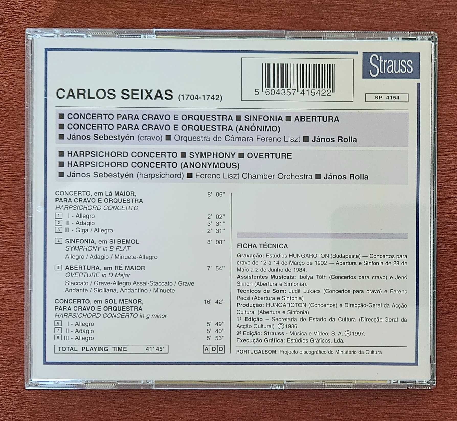 CD música clássica - Carlos Seixas