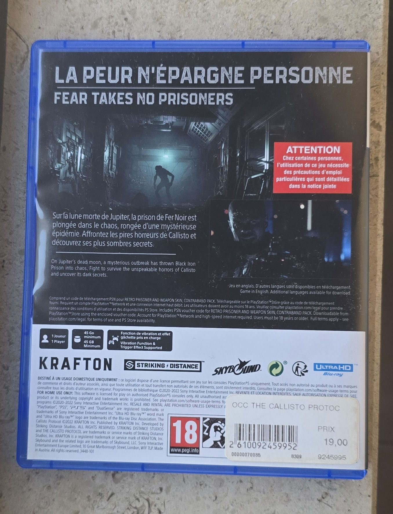 Jogo Ps5 Playstation 5 Callisto Protocol