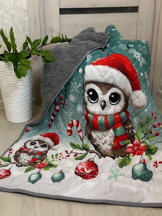 Дитяча ковдра плед на овчині