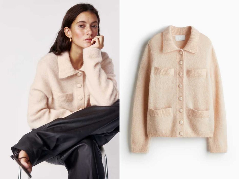 Кардиган з мохеру та вовни H&M EDITION Premium Selection L