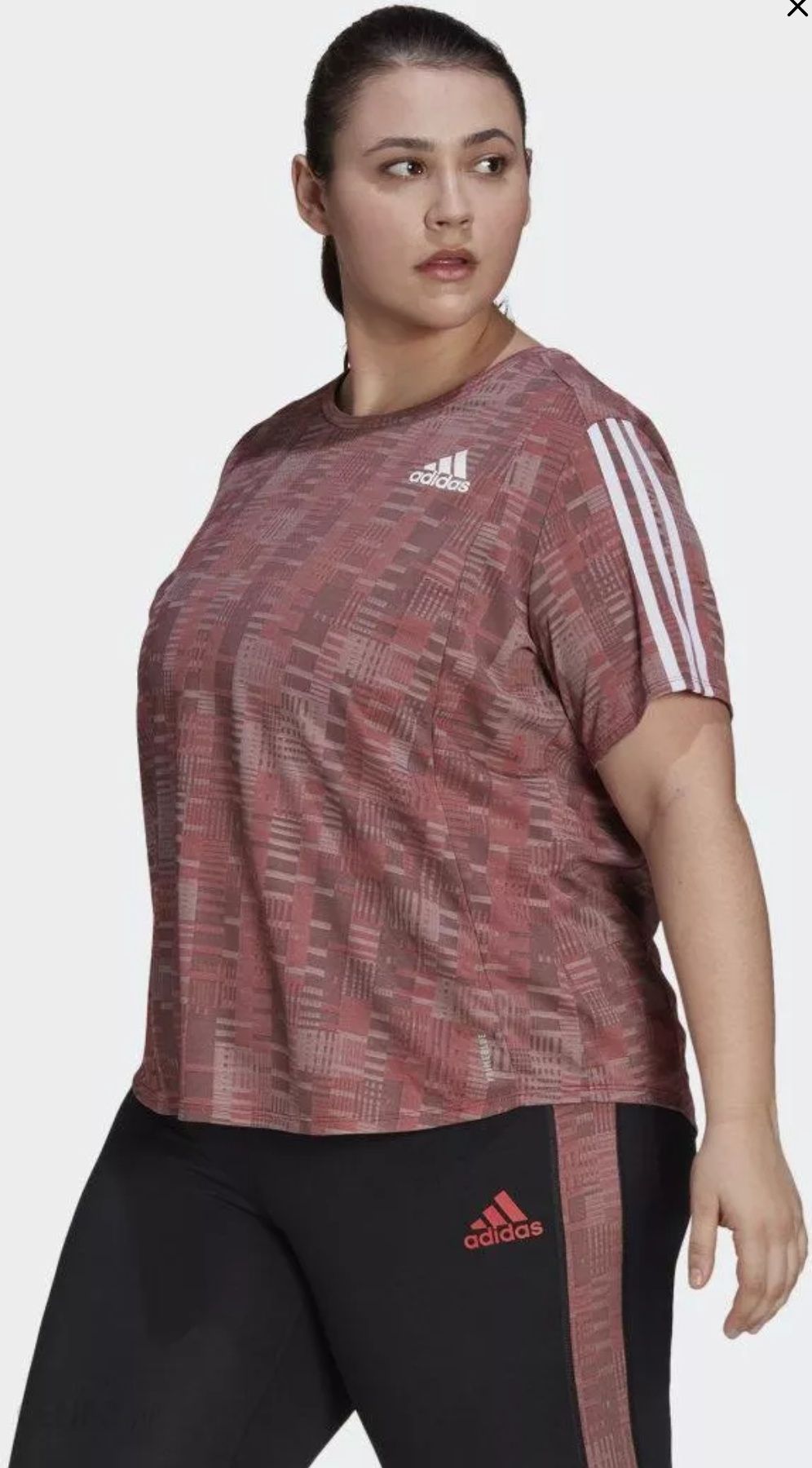 Nowa Koszulka sportowa Adidas Own The Run Primeblue Running Tee (Plus