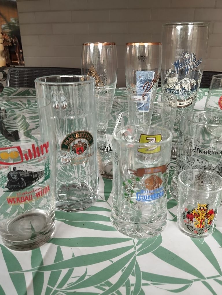 Zestaw szklanek kufli DDR