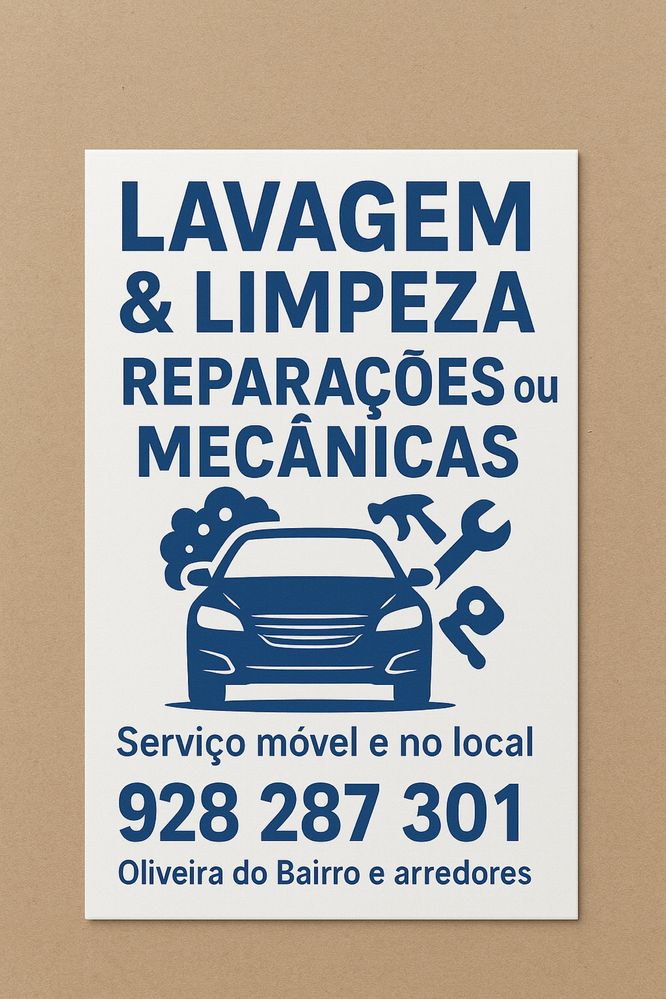 Lavagens e reparacoes