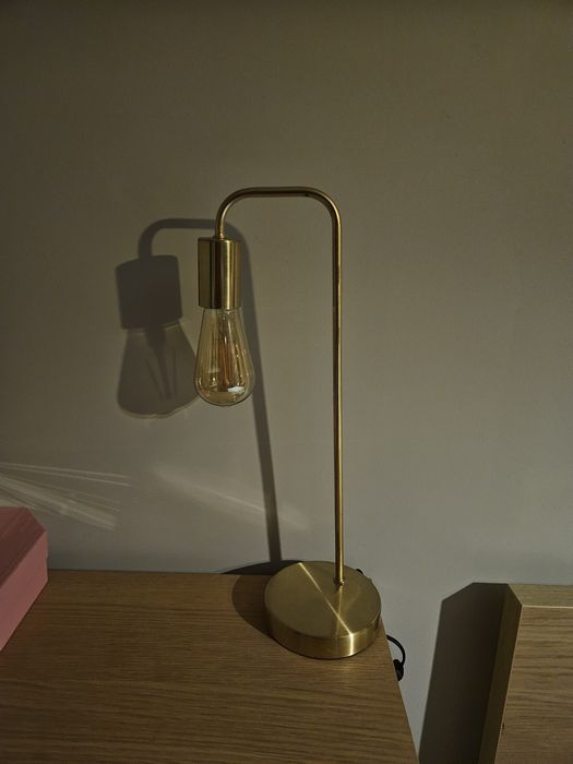 Lampki nocne złote industrialne