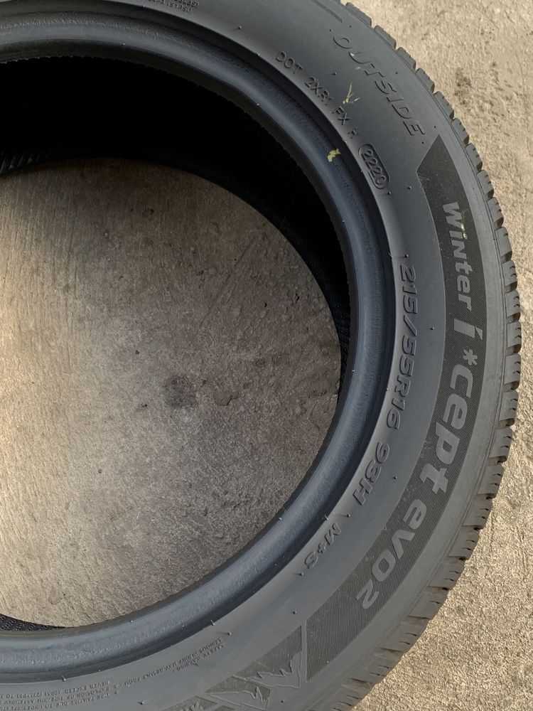 Бу резина 215/55 r16 Hankook 2020