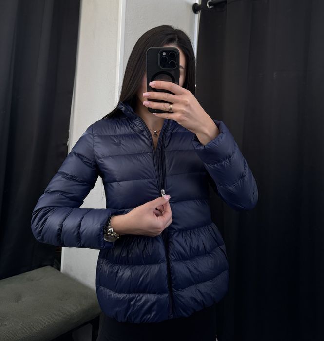 Пуховик Ralph lauren куртка коротка жіноча синя поло ральф оригінал