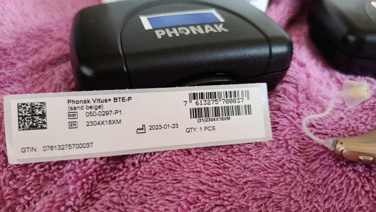 Слуховий апарат phonak vitus+ bte-p/слуховий апарат преміум-класу