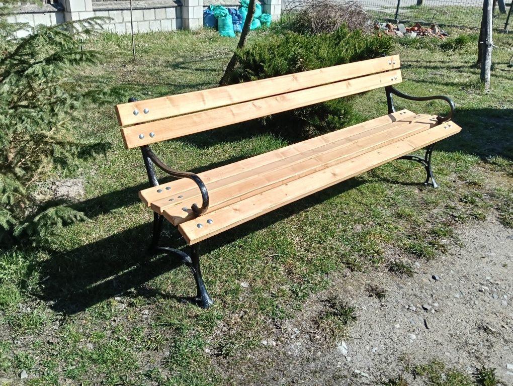 Ławka ogrodowa  żeliwna