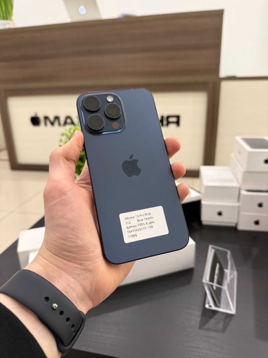 IPhone 15 Pro Max 1 TB Blue Titanium акум 100%  Кредит/Гарантія