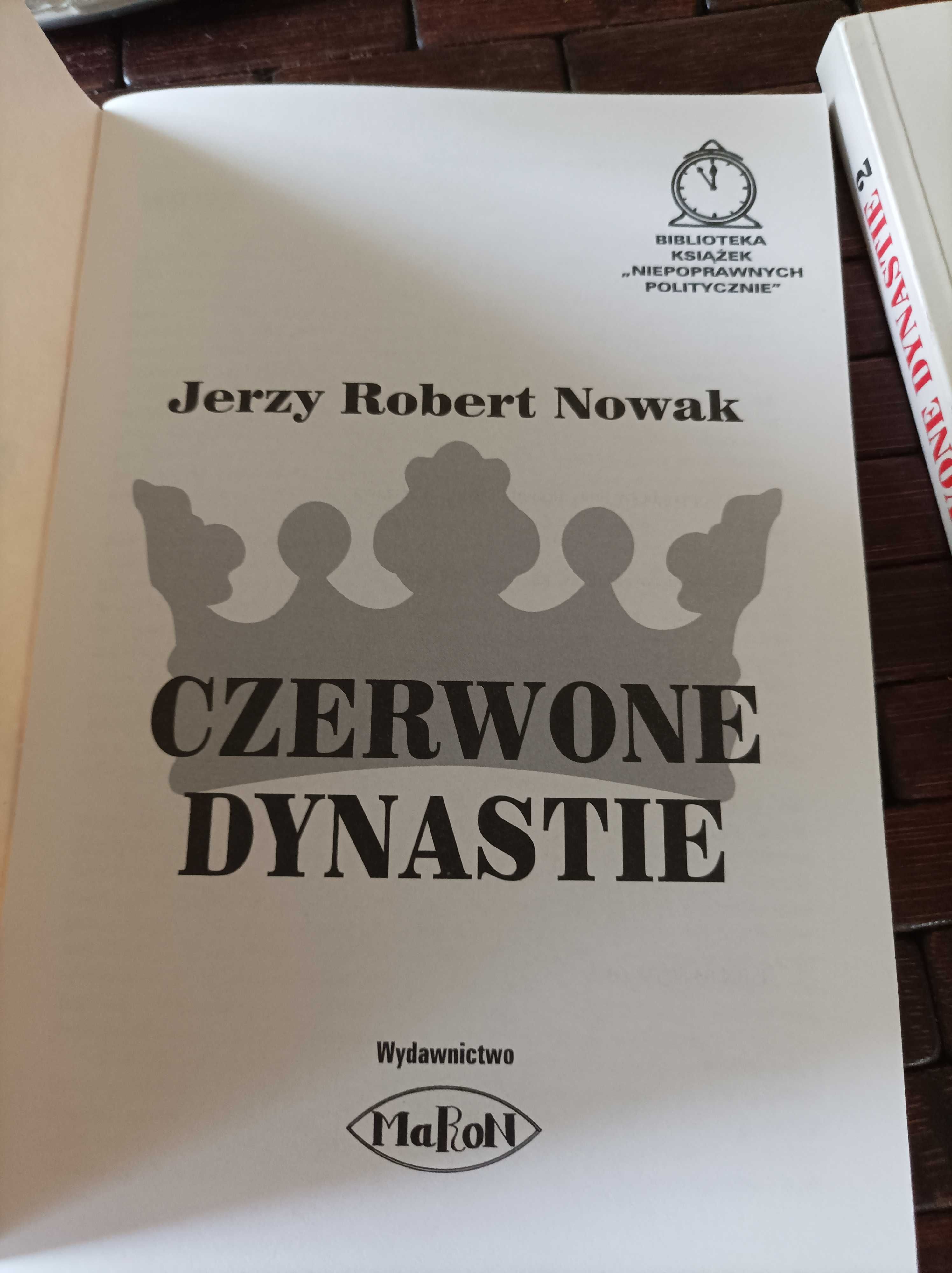 Nowak czerwone dynastie dwie książki autograf