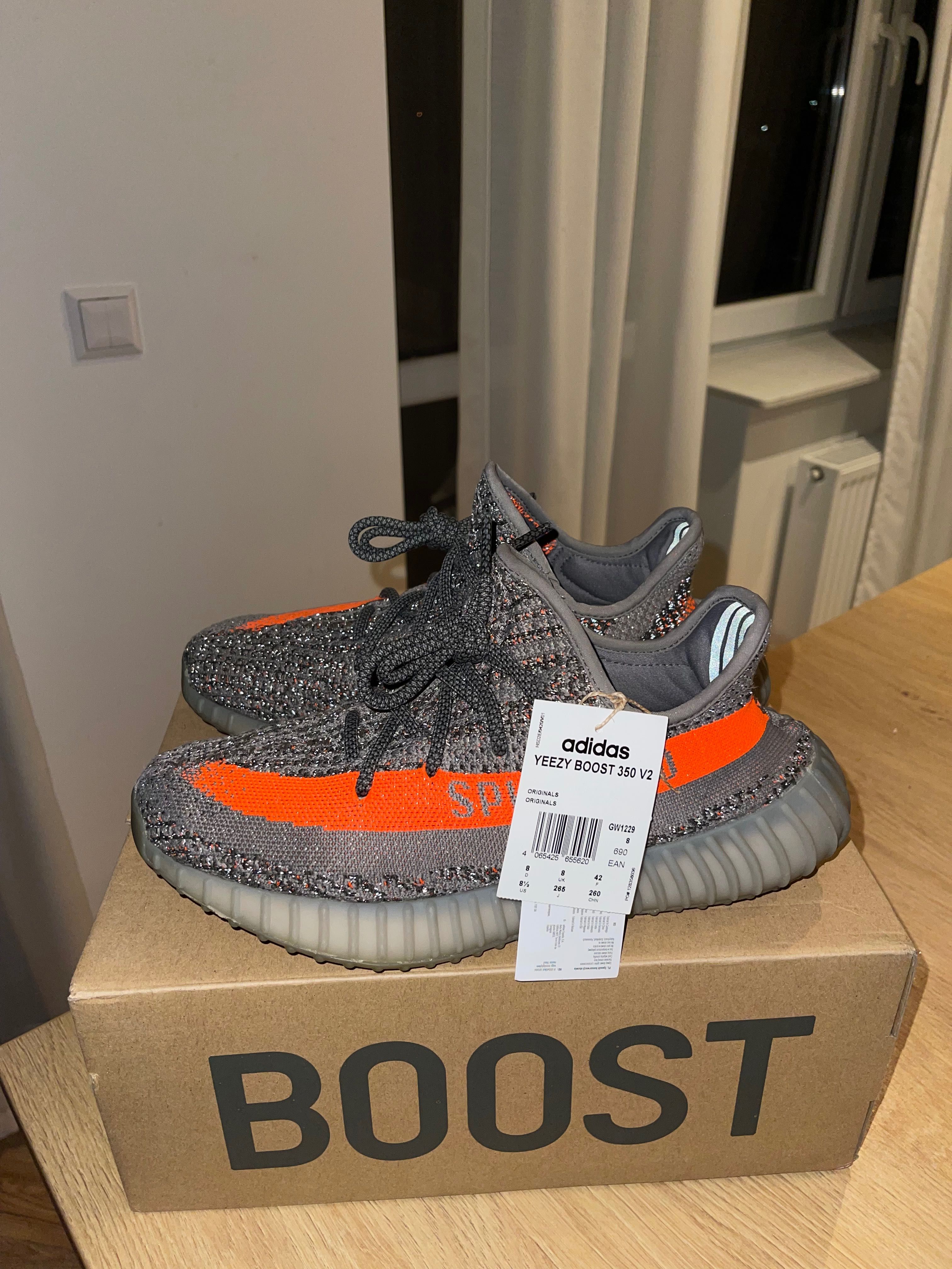 adidas Yeezy boost 350 v2 beluga reflective 42 black white carbon s