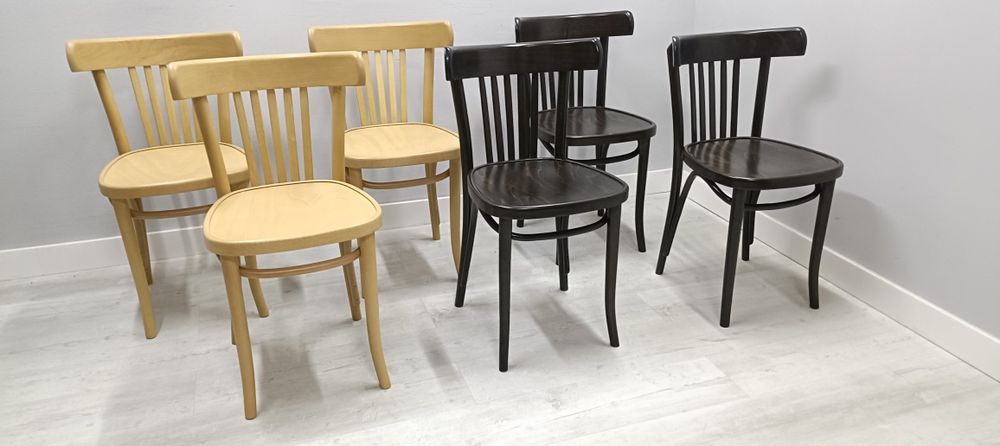 Krzesła gięte Thonet Fameg Radomsko 2 kolory 33szt nowe A 788