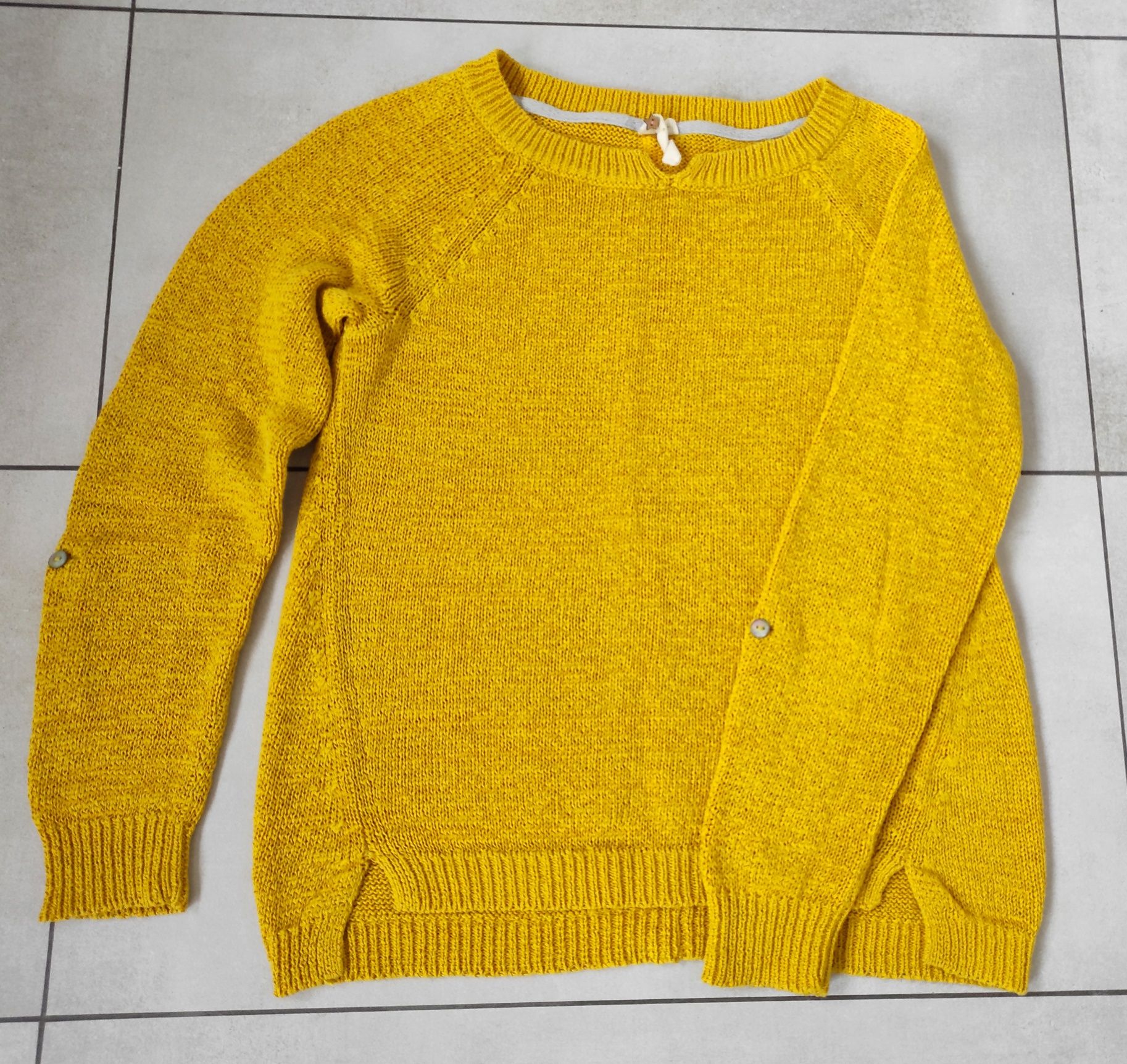 Żółty sweterek stan bardzo dobry XS