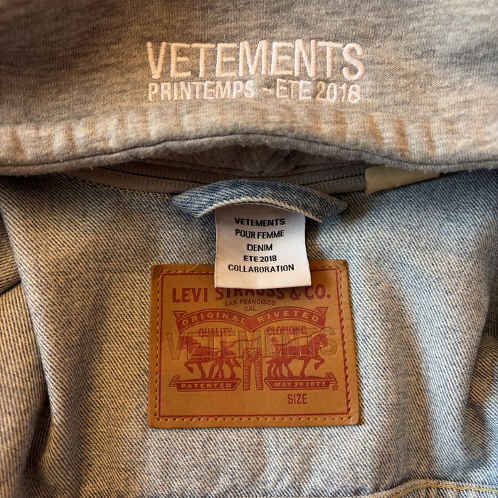 Джинсова куртка Vetements x Levi’s