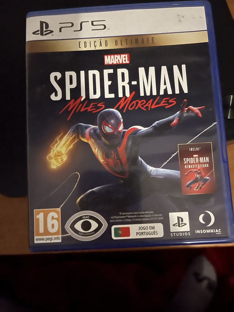 Spiderman Miles Morales PS5 edição especial sem código