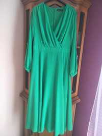 Długa zielona sukienka PATRIZIA ORINI