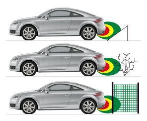 ELEKTROMAGNETYCZNY czujnik cofania parkowania BEZ WIERCENIA Audi VW