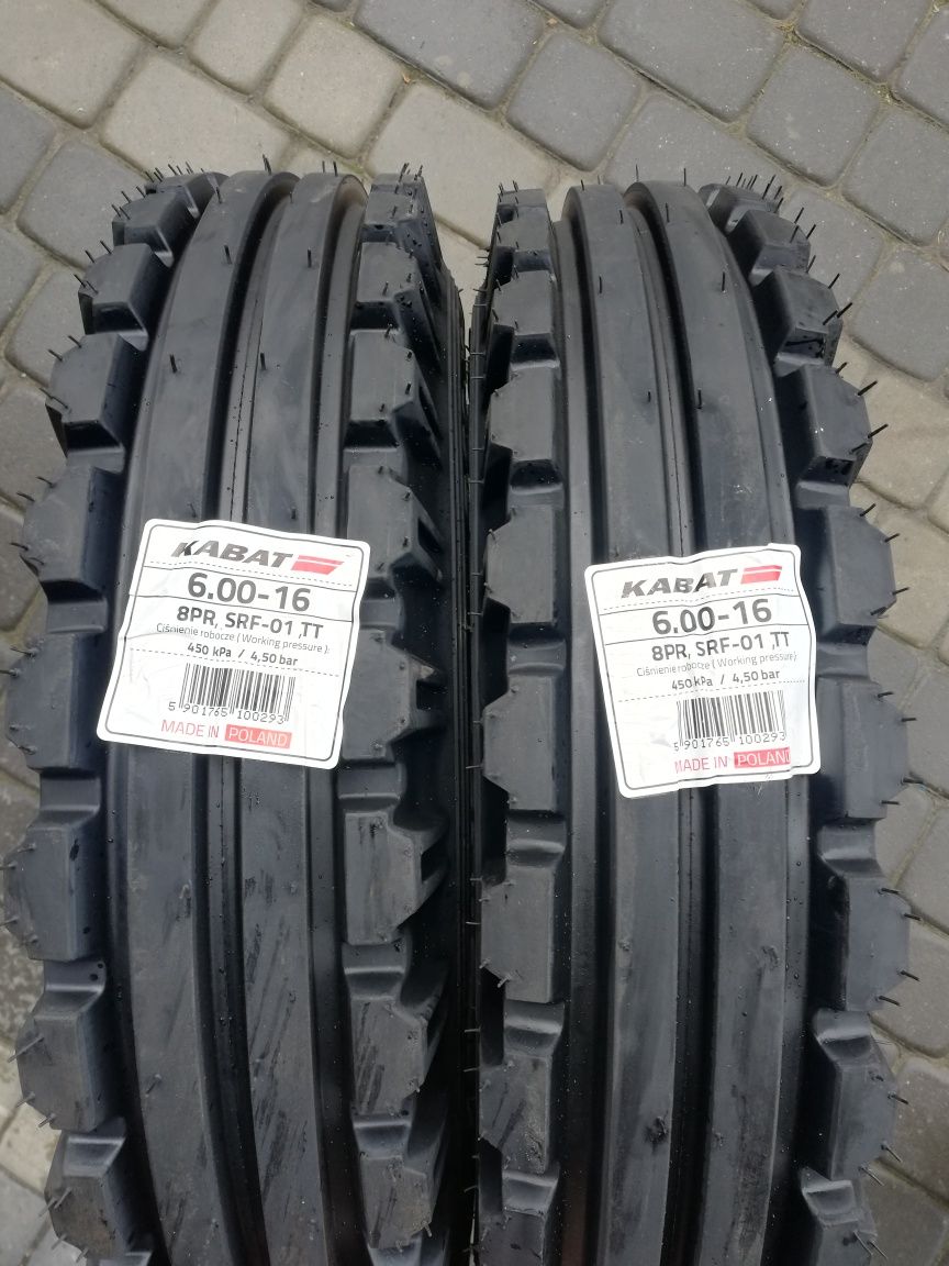 Opony 6.00 - 16 8PR rolnicze przód KABAT URSUS C330,C360,T25 6,00 600