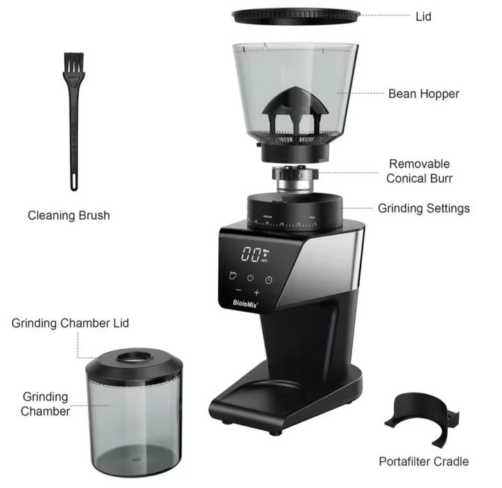 Moedor de café elétrico automático BioloMix