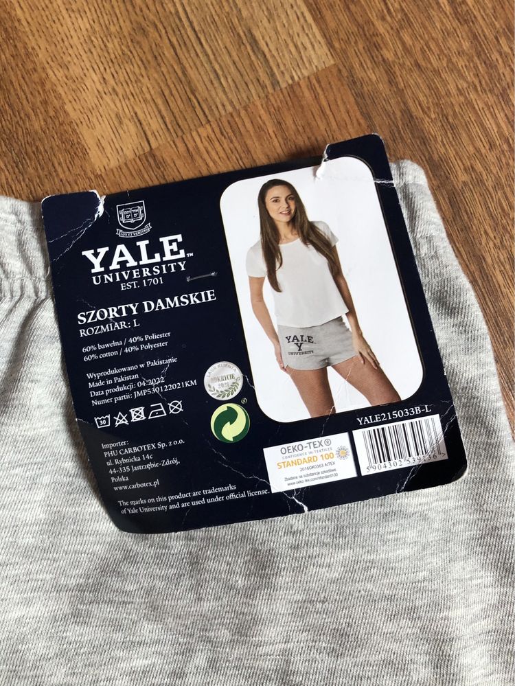 Spodenki szorty sportowe dresowe Carbotex Yale L z kieszeniami