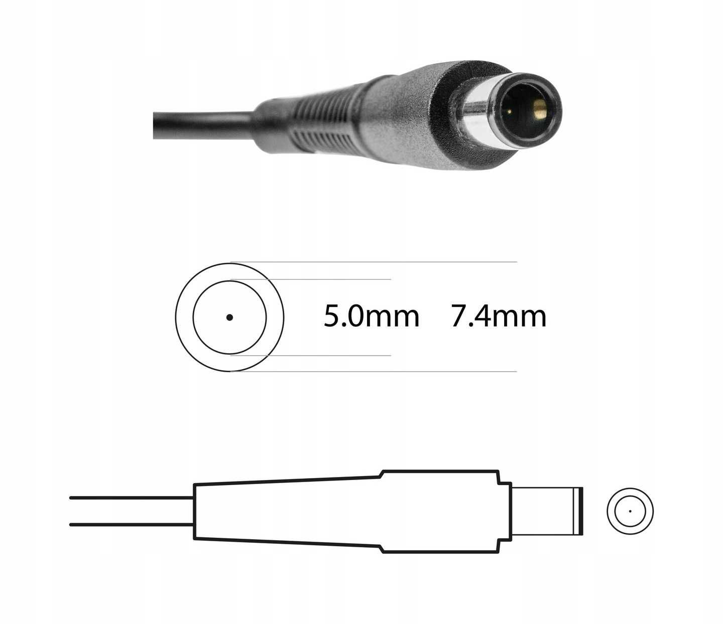 Zasilacz do laptopa RDY AD15RDY 19V 4,74A, wtyk 5,0 x 7,4 mm
