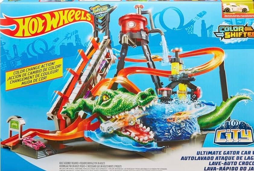 Hot Wheels Garagem lava carros