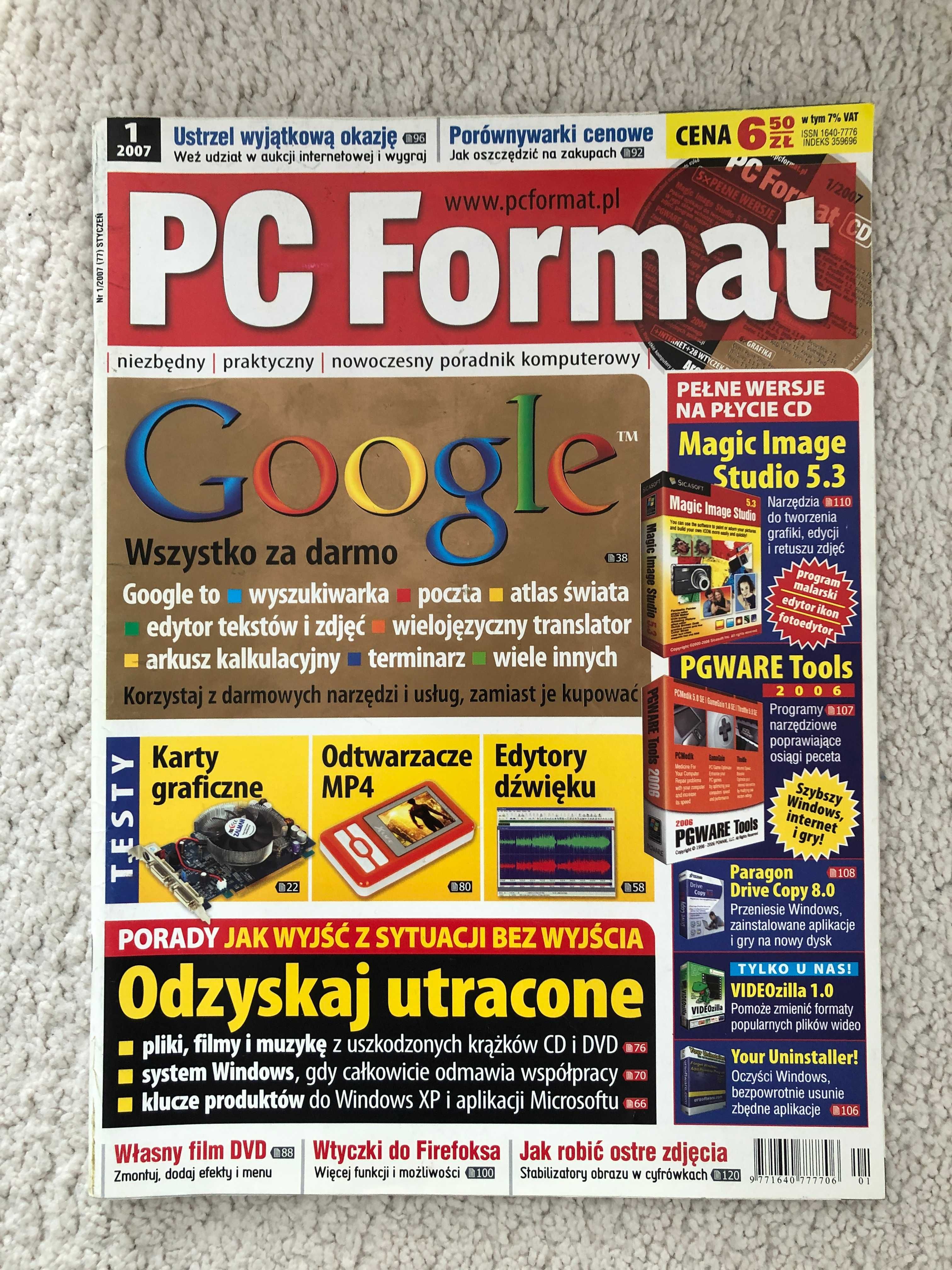 czasopisma komputerowe PC Format 7 szt