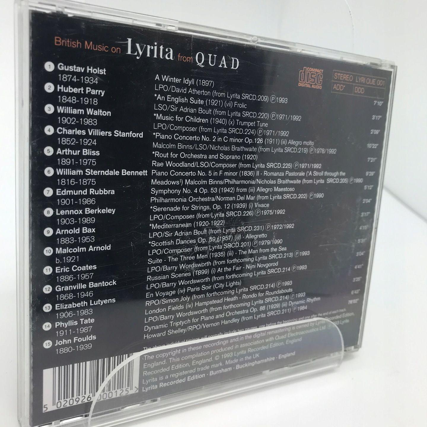cd - various - british music on lyrita from quad