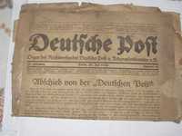 Gazeta Deutsche Post z 1933 roku.Starocie. Antyk.