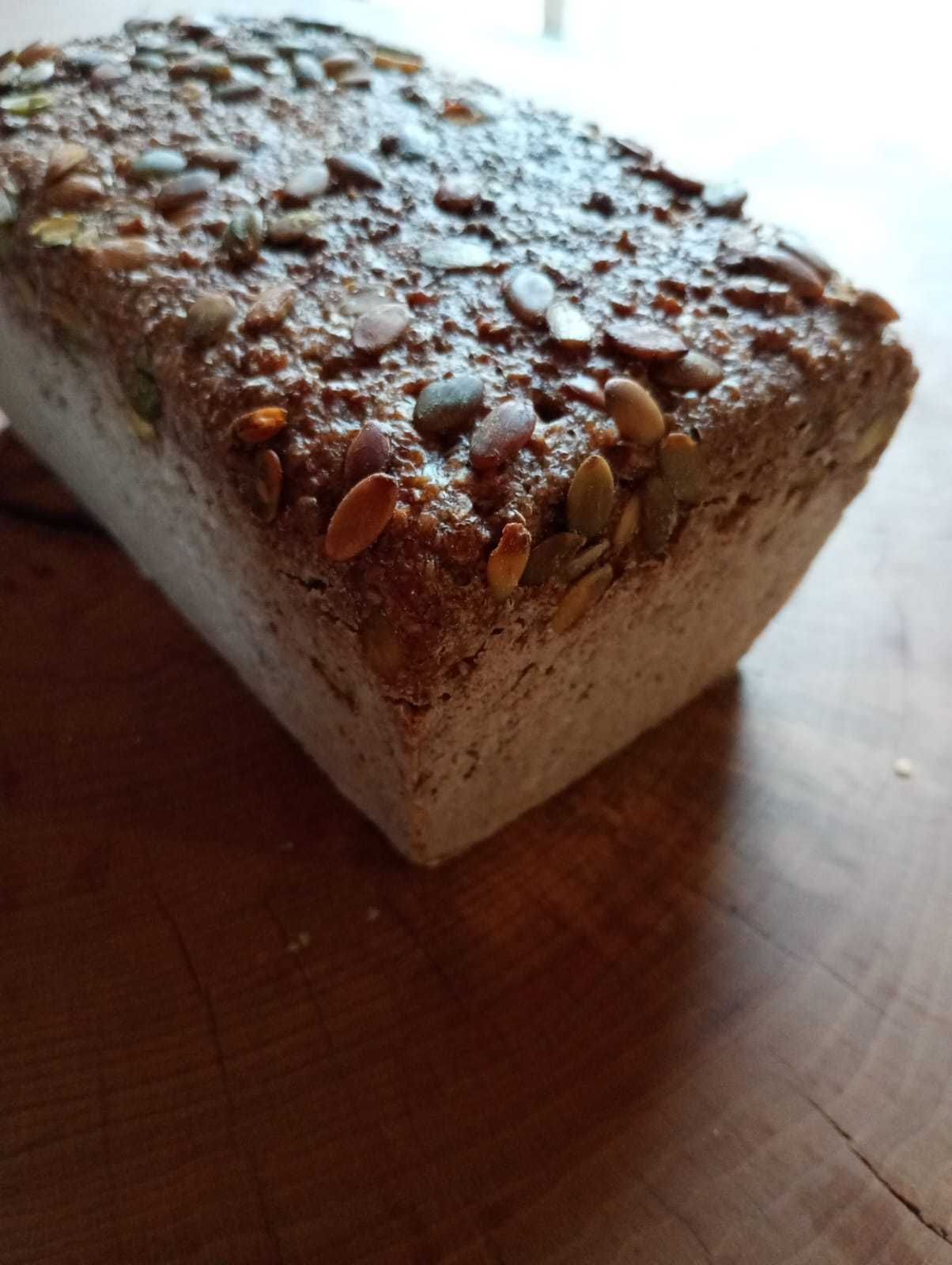 Chleb żytni razowy ze dynią na naturalnym zakwasie 3kg b. niski IG