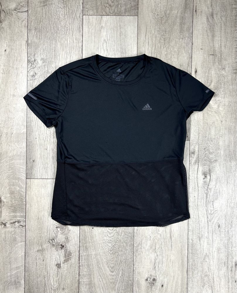 Adidas running climacool футболка L размер женская чёрная оригинал