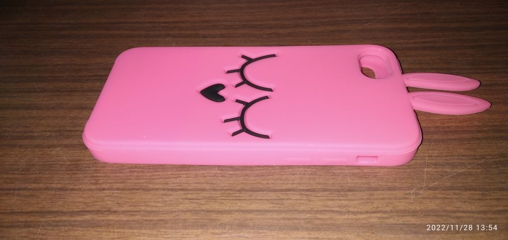 Etui case 3D - IPhone 7 - różowy króliczek