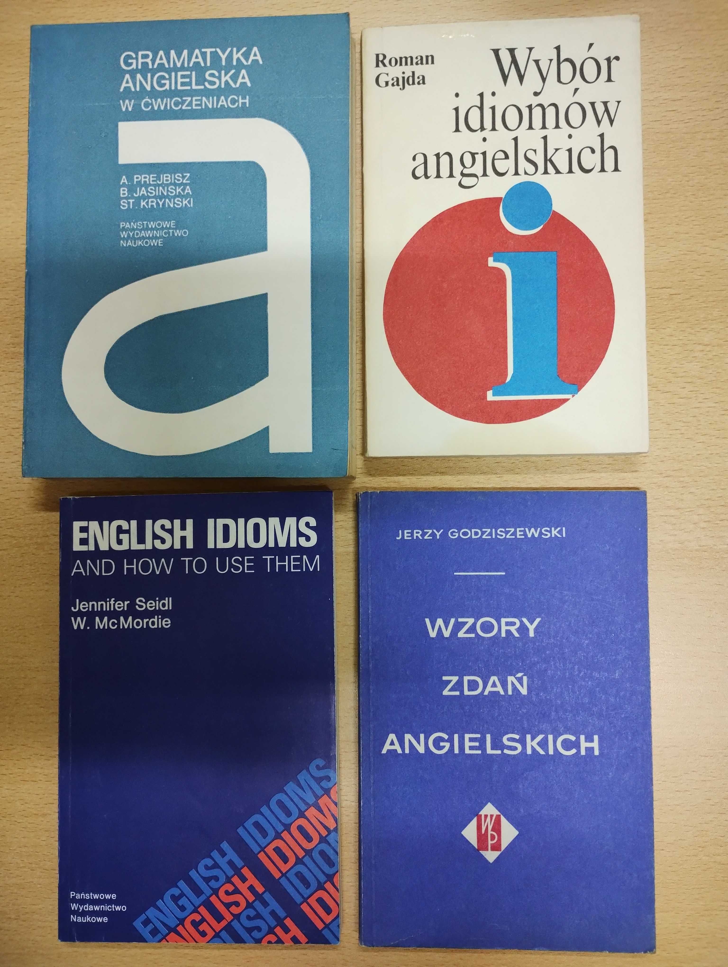 PREJBISZ Gramatyka, Gajda, Seidl IDIOMY, Wzory zdań - język angielski