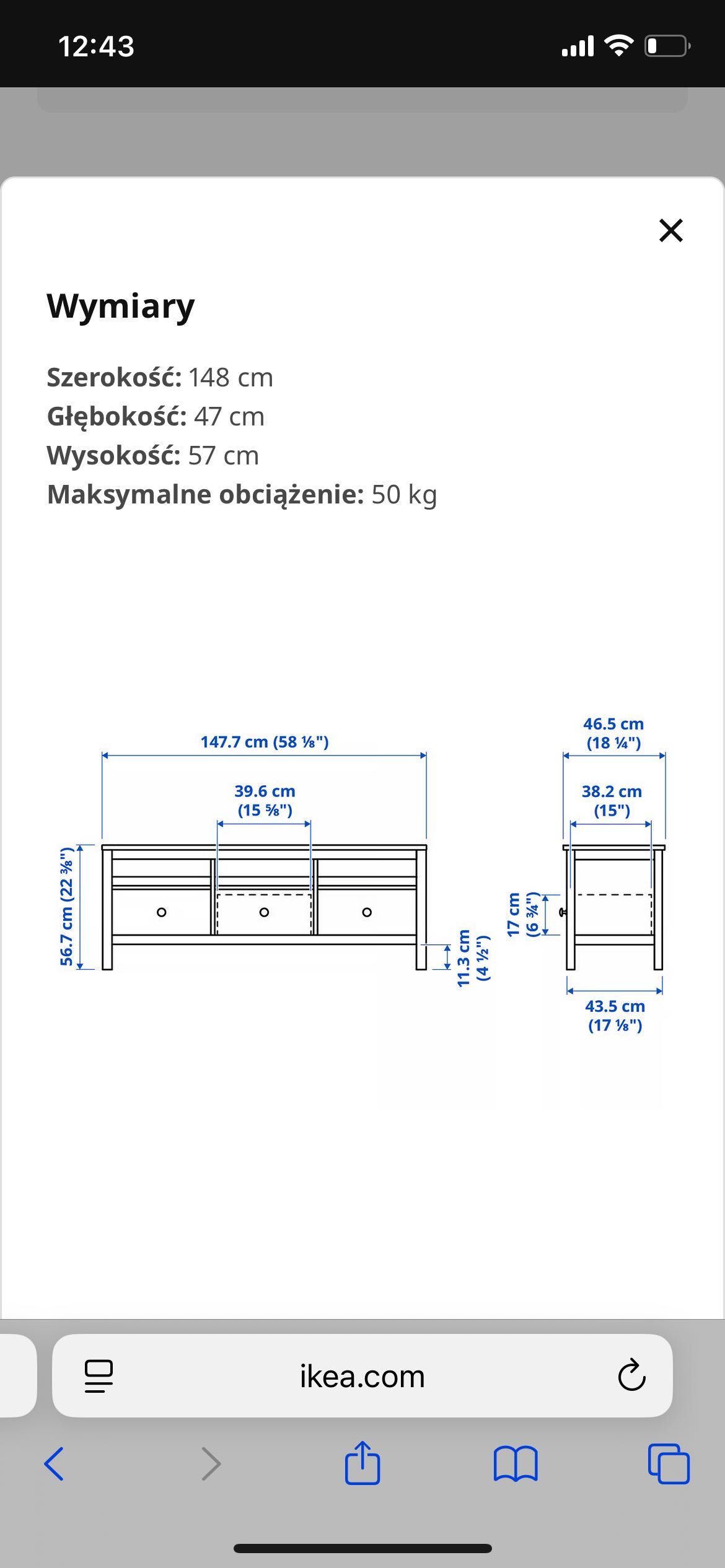 Szafka hemnes ikea